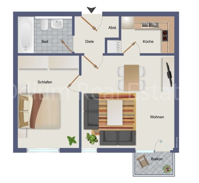 Charmantes Wohnglück in Heidelberg: Moderne 2-Zimmer-Wohnung mit Balkon